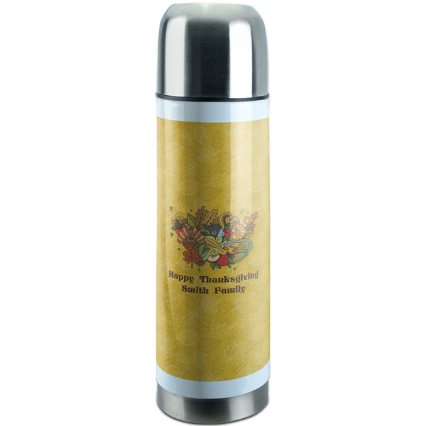Custom Happy Thanksgiving Stainless Steel Thermos (Personalized)
