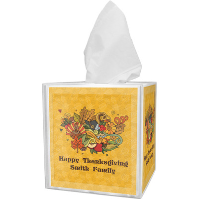 Happy Thanksgiving Tissue Box Cover (Personalized)