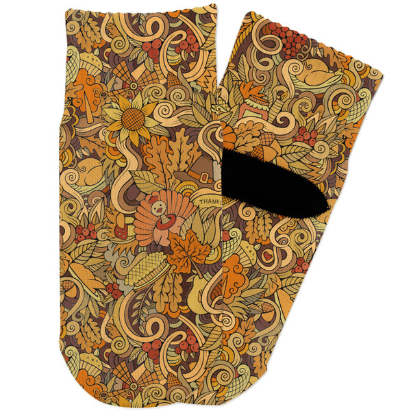 Custom Happy Thanksgiving Toddler Ankle Socks