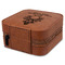 Happy Thanksgiving Travel Jewelry Boxes - Leatherette - Rawhide - View from Rear