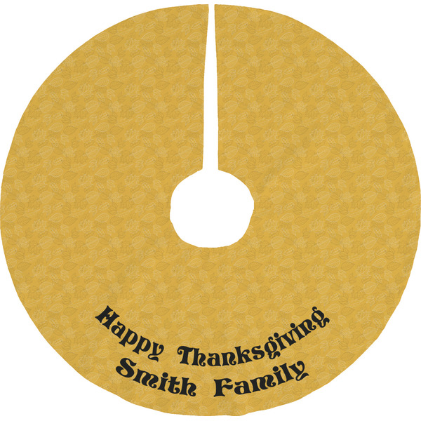 Custom Happy Thanksgiving Tree Skirt (Personalized)