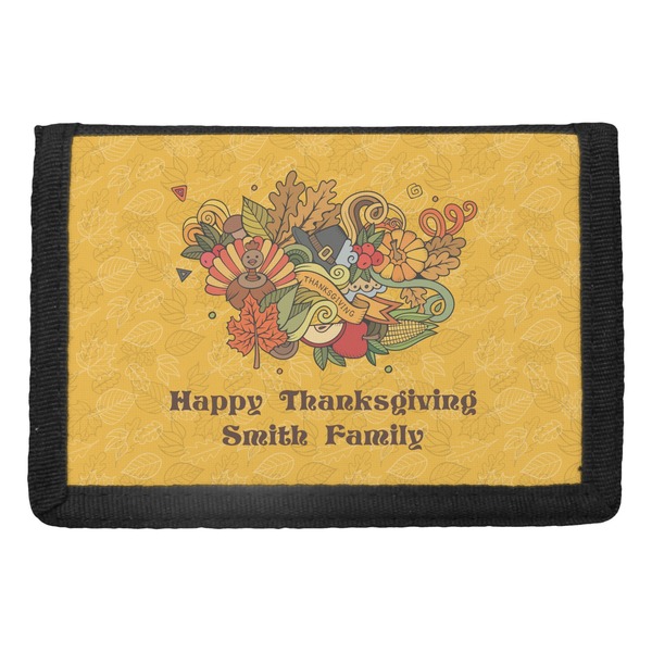 Custom Happy Thanksgiving Trifold Wallet (Personalized)