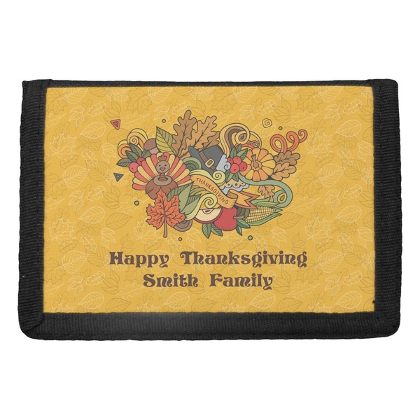 Custom Happy Thanksgiving Trifold Wallet (Personalized)