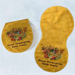 Happy Thanksgiving Burp Pads - Velour - Set of 2 w/ Name or Text