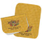 Happy Thanksgiving Two Rectangle Burp Cloths - Open & Folded