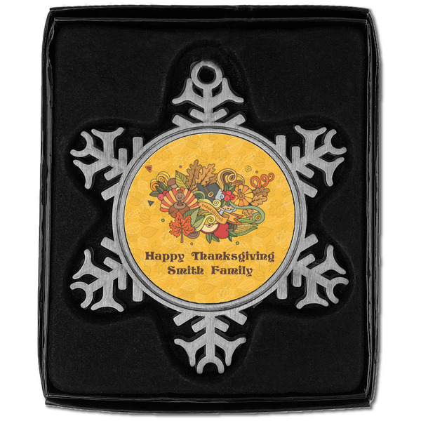Happy Thanksgiving Vintage Snowflake - In box