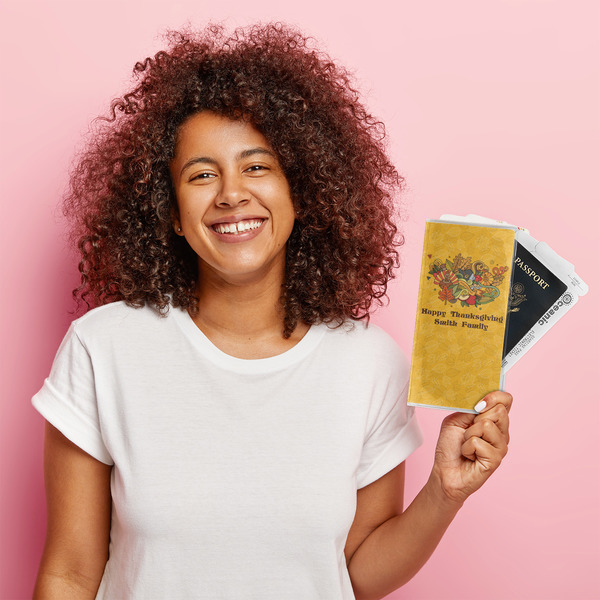 Happy Thanksgiving Vinyl Document Holder - LIFESTYLE