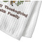 Happy Thanksgiving Waffle Weave Towel - Closeup of Material Image