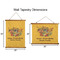Happy Thanksgiving Wall Hanging Tapestries - Parent/Sizing