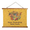 Happy Thanksgiving Wall Hanging Tapestry - Wide (Personalized)