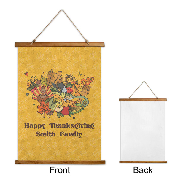 Happy Thanksgiving Wall Hanging Tapestry - Portrait - APPROVAL