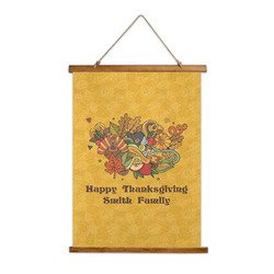 Happy Thanksgiving Wall Hanging Tapestry - Tall (Personalized)
