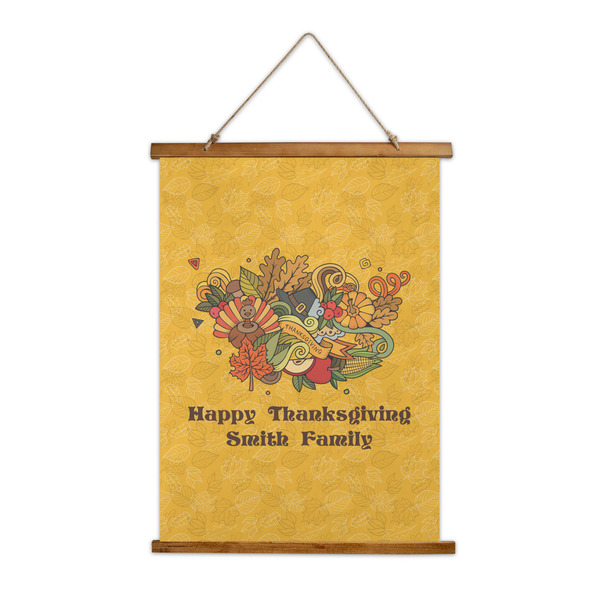 Custom Happy Thanksgiving Wall Hanging Tapestry - Tall (Personalized)