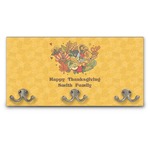 Happy Thanksgiving Wall Mounted Coat Rack (Personalized)