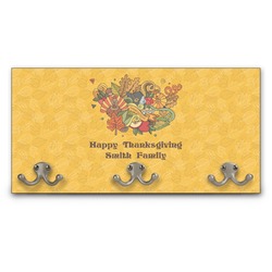 Happy Thanksgiving Wall Mounted Coat Rack (Personalized)