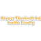 Happy Thanksgiving Wall Name Decal
