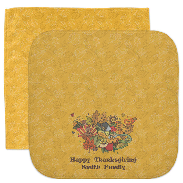 Custom Happy Thanksgiving Facecloth / Wash Cloth (Personalized)
