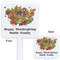 Happy Thanksgiving White Plastic Stir Stick - Double Sided - Approval