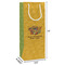 Happy Thanksgiving Wine Gift Bag - Dimensions