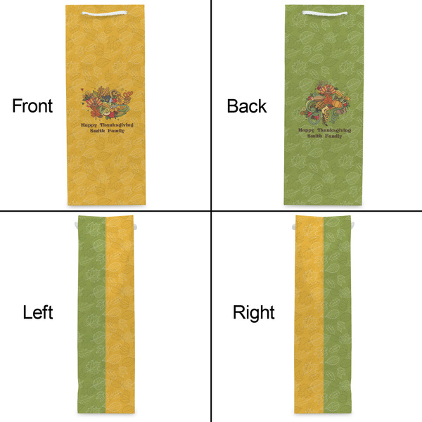 Happy Thanksgiving Wine Gift Bag - Matte - Approval
