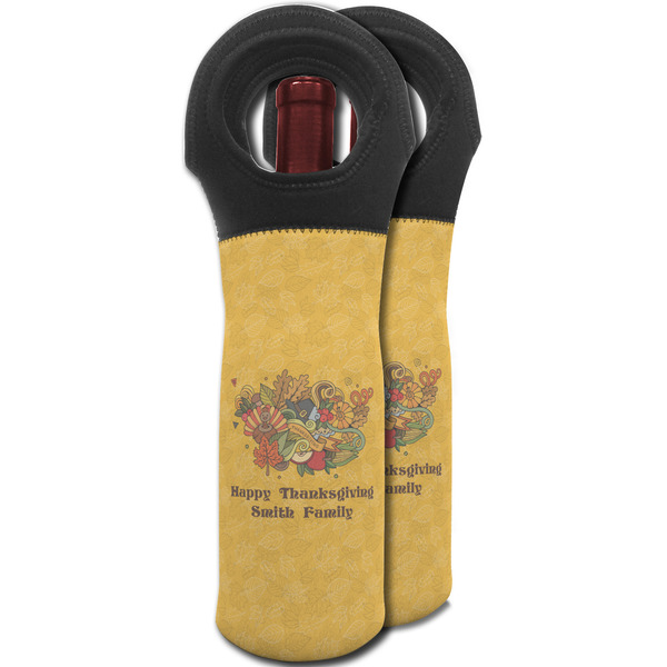 Happy Thanksgiving Wine Tote Bag - MAIN