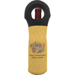 Happy Thanksgiving Wine Tote Bag (Personalized)