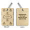Happy Thanksgiving Wood Luggage Tags - Rectangle - Approval