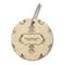 Happy Thanksgiving Wood Luggage Tags - Round - Front/Main
