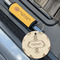 Happy Thanksgiving Wood Luggage Tags - Round - Lifestyle