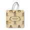 Happy Thanksgiving Wood Luggage Tags - Square - Front/Main