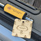 Happy Thanksgiving Wood Luggage Tags - Square - Lifestyle