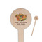 Happy Thanksgiving 4" Round Wooden Food Picks - Double Sided (Personalized)