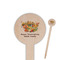 Happy Thanksgiving Wooden 6" Food Pick - Round - Closeup