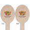 Happy Thanksgiving Wooden Food Pick - Oval - Double Sided - Front & Back