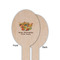 Happy Thanksgiving Wooden Food Pick - Oval - Single Sided - Front & Back