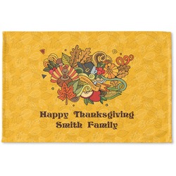 Happy Thanksgiving Woven Mat (Personalized)