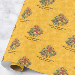 Happy Thanksgiving Wrapping Paper Roll - Large (Personalized)