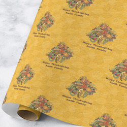 Happy Thanksgiving Wrapping Paper Roll - Large - Matte (Personalized)
