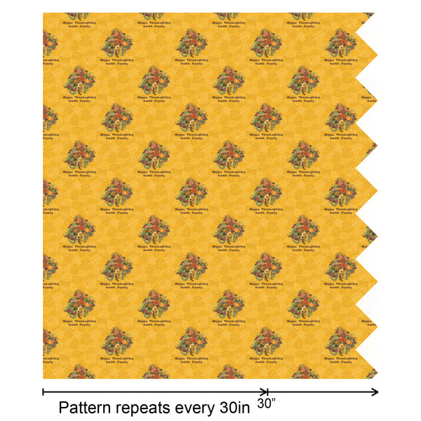 Happy Thanksgiving Wrapping Paper Roll - Matte - Partial Roll