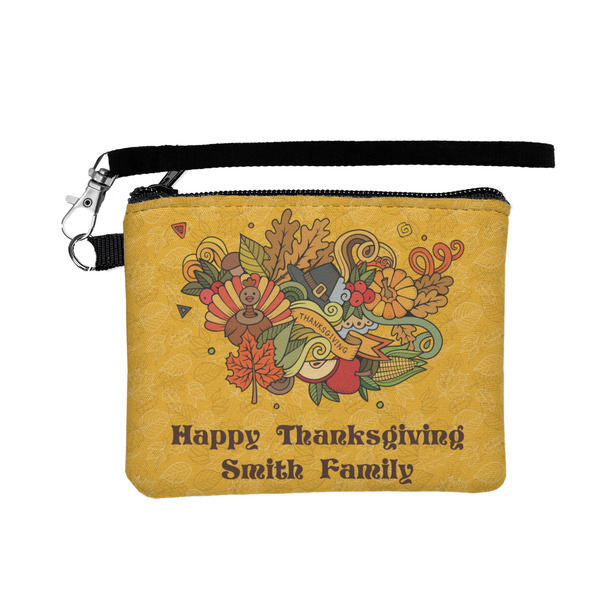 Custom Happy Thanksgiving Wristlet ID Case w/ Name or Text
