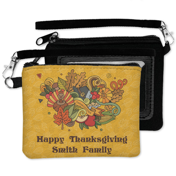 Happy Thanksgiving Wristlet ID Cases - MAIN