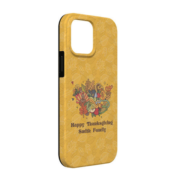 Custom Happy Thanksgiving iPhone Case - Rubber Lined - iPhone 13 (Personalized)