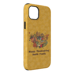 Happy Thanksgiving iPhone Case - Rubber Lined - iPhone 14 Plus (Personalized)