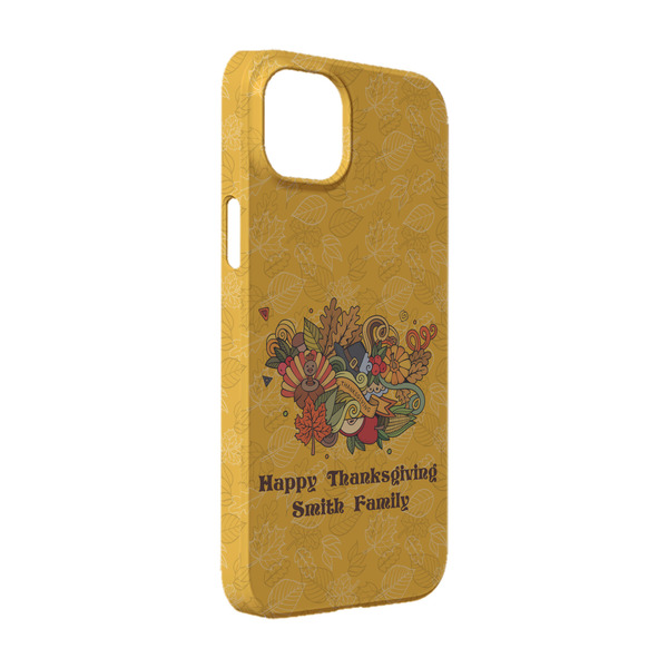 Custom Happy Thanksgiving iPhone Case - Plastic - iPhone 14 Pro (Personalized)