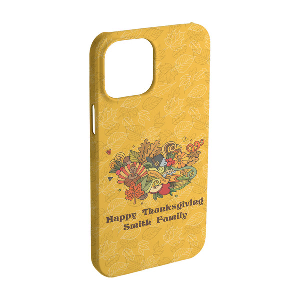 Custom Happy Thanksgiving iPhone Case - Plastic - iPhone 15 (Personalized)