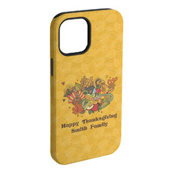 Happy Thanksgiving iPhone Case - Rubber Lined - iPhone 15 Plus (Personalized)