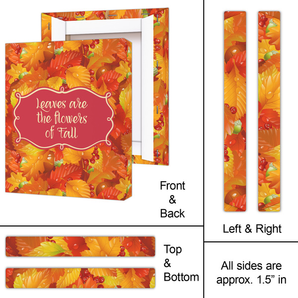 Fall Leaves 11x14 - Canvas Print - Approval