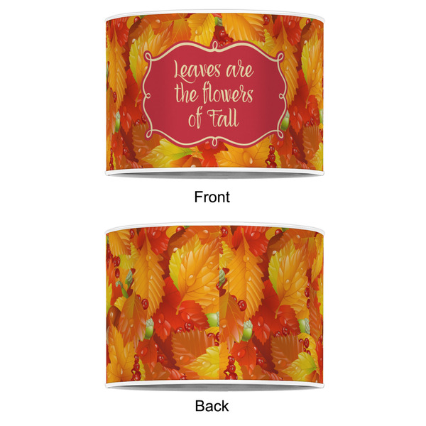 Fall Leaves 12" Drum Lampshade - APPROVAL (Poly Film)