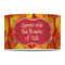 Fall Leaves 12" Drum Lampshade - FRONT (Poly Film)
