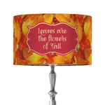 Fall Leaves 12" Drum Lamp Shade - Fabric